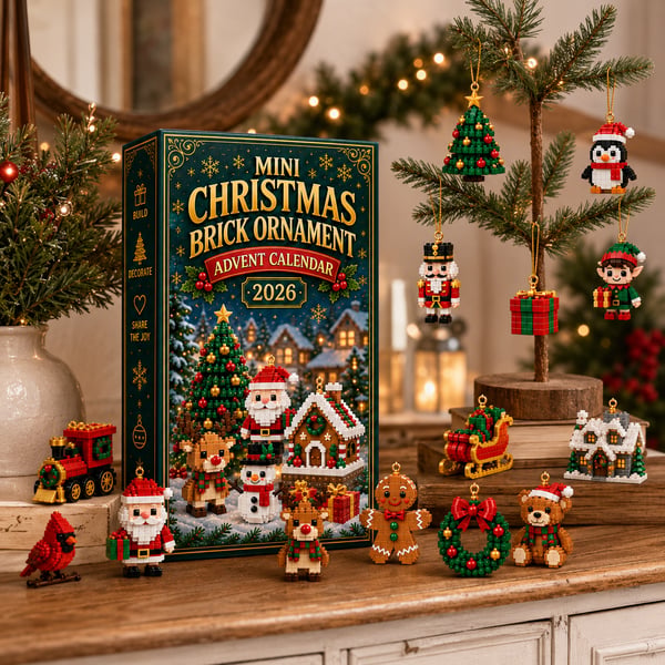 24-day Christmas mini brick calendar