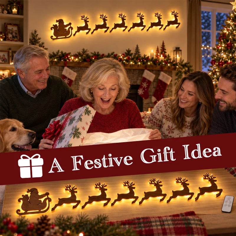 LED Christmas wall décor gift presentation