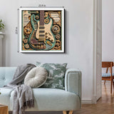 Gears and Strings puzzle displayed as wall art
