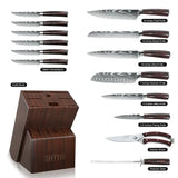 15-Piece Professional Knife Block Set with Acacia Wood Block