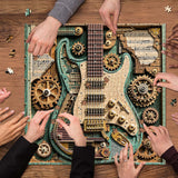 Gears and Strings puzzle activity on a tabletop