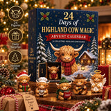 Highland Cow 24-Day Advent Calendar with mini figures