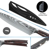 9-Piece German Steel Knife Set with Roll Bag
