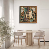 Gears and Strings completed puzzle displayed in a dining room