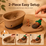Bath Man incense holder setup steps