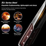3-Piece Forged Butcher Knife Set with Sheaths